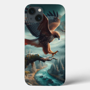 Majestic Red-Tailed Hawk Soaring iPhone 13 Case