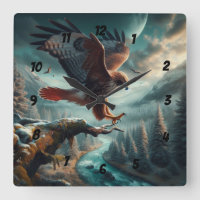 Majestic Red-Tailed Hawk Soaring