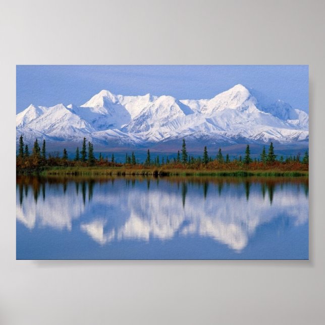 Majestic Reflections, Alaska Poster (Front)