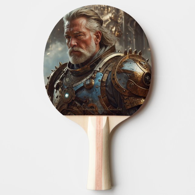 Majestic Regal Steampunk King Ping Pong Paddle (Front)