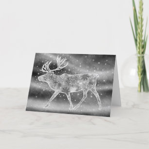 Majestic Reindeer Art Holiday Card