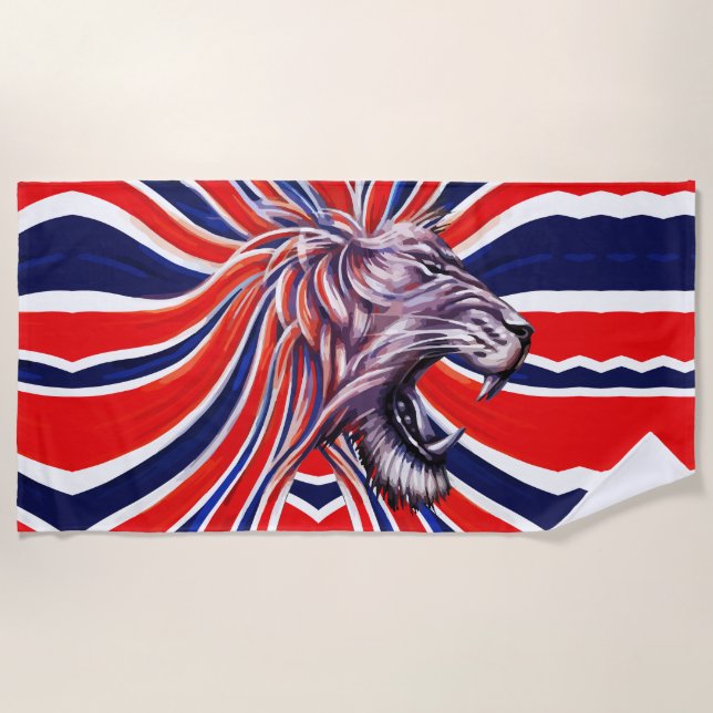Majestic Roar Beach Towel (Front)