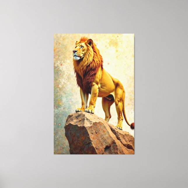 Majestic Roar Canvas Print (Front)