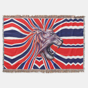 Majestic Roar Throw Blanket