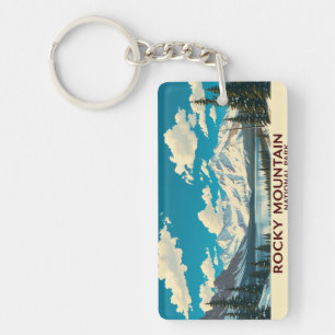 Majestic Rocky Mountain Wildlife Park Key Ring