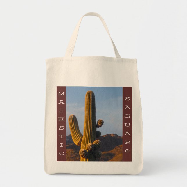 Majestic Saguaro - Organic tote (Front)