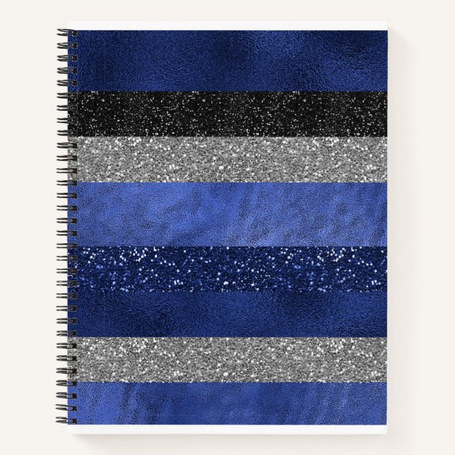 Majestic Sapphire Glam Notebook (Front)