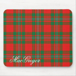 Majestic Scottish Clan MacGregor Gregor Tartan Mouse Pad