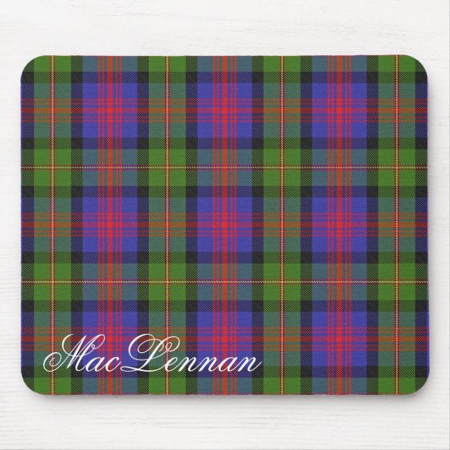 Majestic Scottish Clan MacLennan Tartan Mouse Pad (Front)