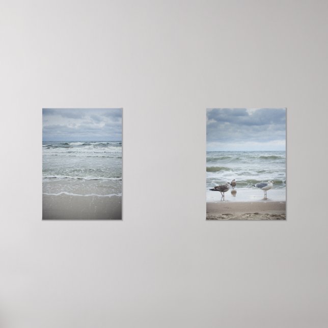 Majestic sea with waves under stormy skies (Front)