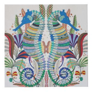 Majestic Seahorses Photo Cube