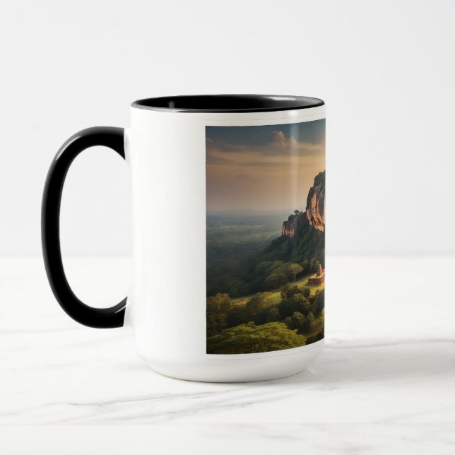"Majestic Sigiriya: Artistry on a Mug" Mug (Left)