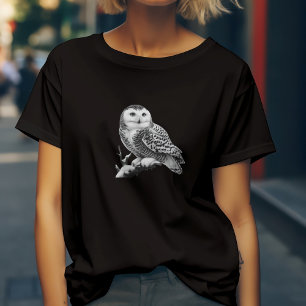 Majestic Snowy Owl Perched T-Shirt