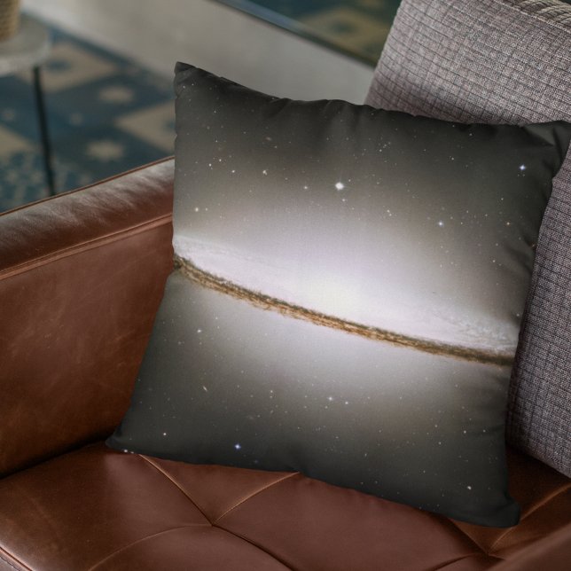 Majestic Sombrero Galaxy Hubble Telescope 2004 Cushion (Creator Uploaded)