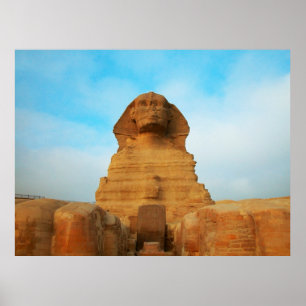 Majestic Sphinx Pyramids Egyptian Poster