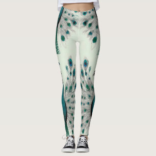 Majestic Splendore The Boho Peacock Leggings