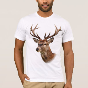 Majestic Stag Deer Portrait with Large Antlers T-Shirt