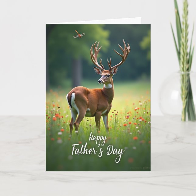 Majestic Stag Fathers Day Card (Front)