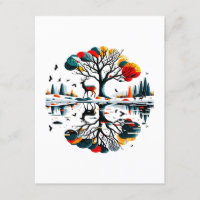 Majestic Stag in Snowy Winter Forest