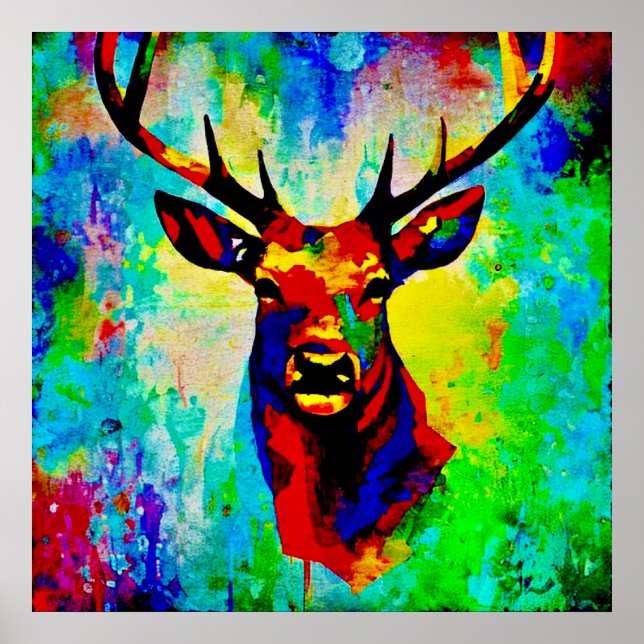majestic stag poster (Front)
