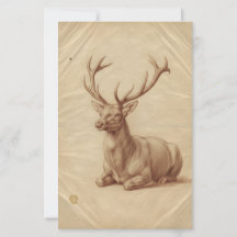 Majestic Stag Wildlife Oil Painting - Elegant Deer