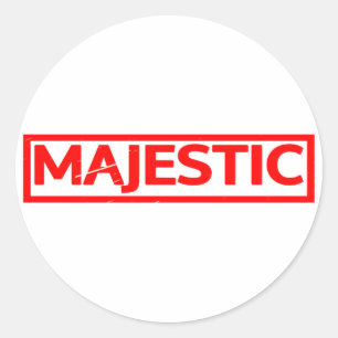 Majestic Stamp Classic Round Sticker
