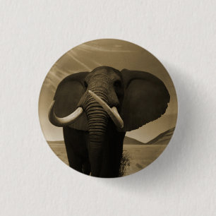 Majestic Stature 3 Cm Round Badge