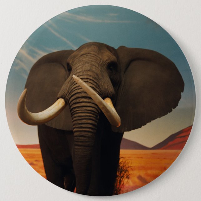Majestic Stature 6 Cm Round Badge (Front)