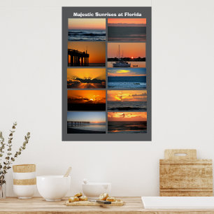 Majestic sunrises at Florida Poster