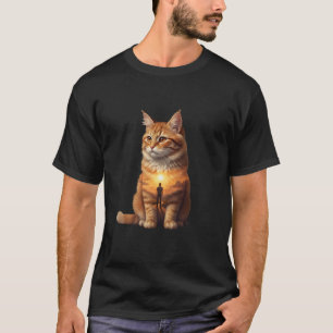 Majestic Sunset Dreamer Cat T-Shirt