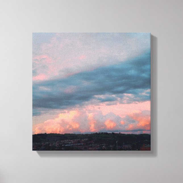 Majestic Sunset in Wales Canvas Print (Front)