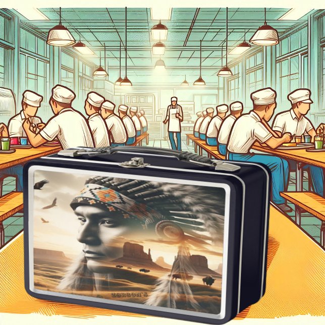 Majestic Sunset Warrior  Metal Lunch Box (Creator Uploaded)