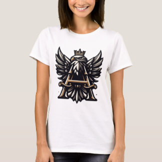 Majestic Symbolism: The Crowned Eagle and the Bold T-Shirt