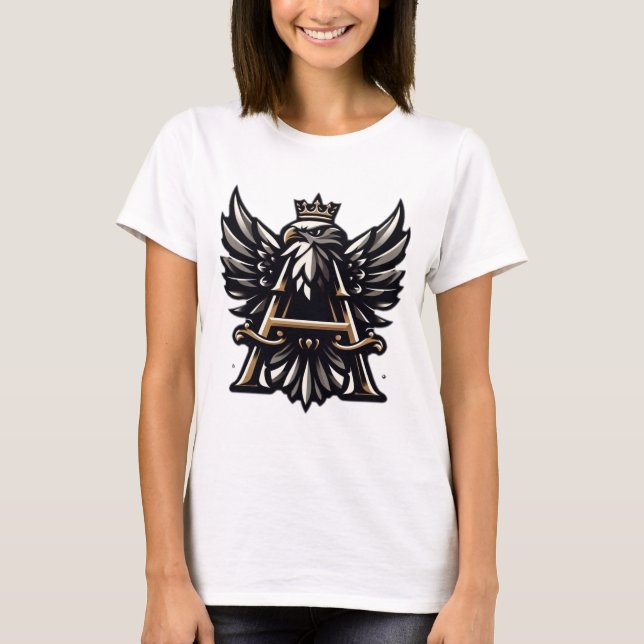 Majestic Symbolism: The Crowned Eagle and the Bold T-Shirt (Front)