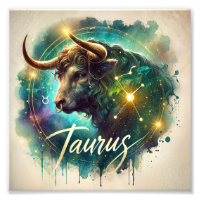 Majestic Taurus Zodiac Art