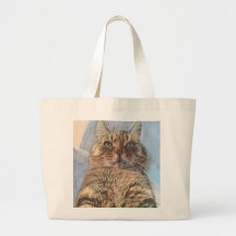 Majestic Tiger Cat Tote Bag
