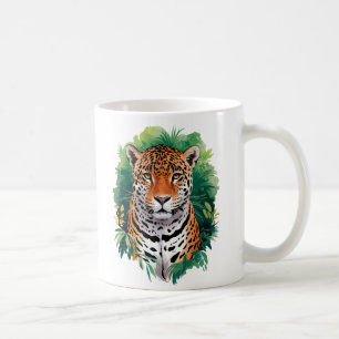 "Majestic Tiger in Jungle Art - Wildlife Nature Coffee Mug