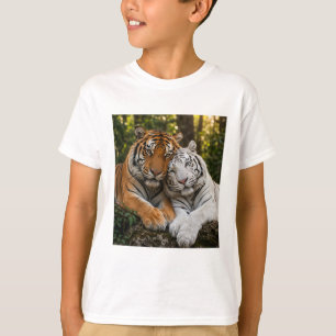 Majestic Tiger Pair Boys T-Shirt Wild BigT-Shirt