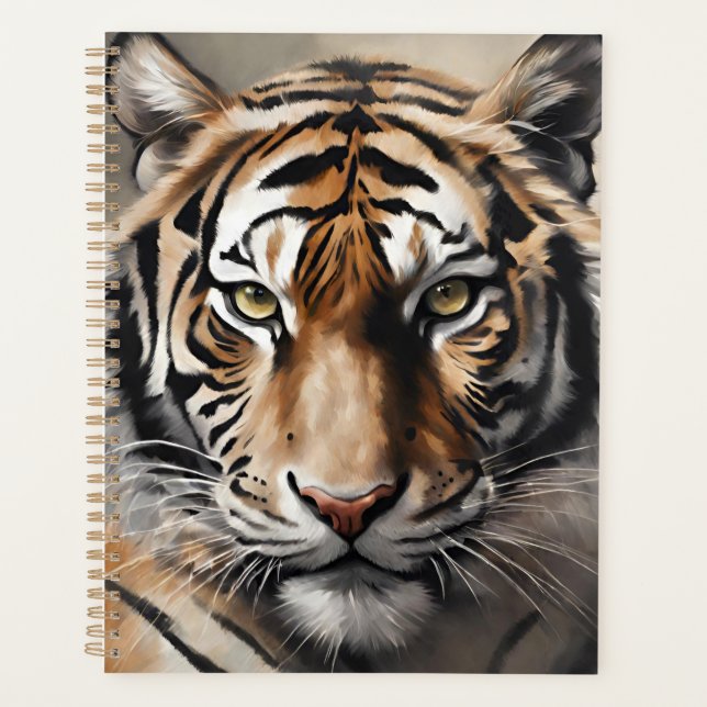 Majestic Tiger Portrait Planner (Front)