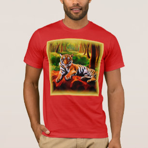 "Majestic Tiger Resting in The Wild". Buy Now T-Shirt