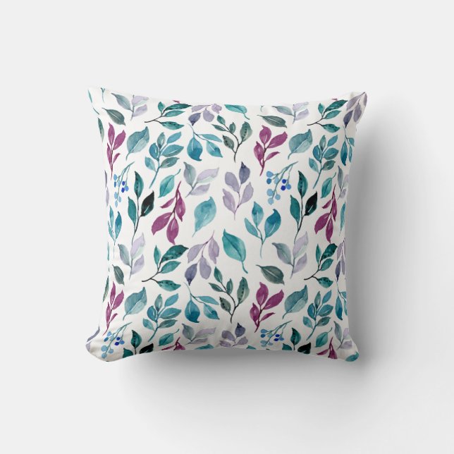 Majestic Tropical Leaves Cushion (Front)