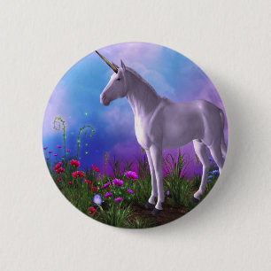 Majestic Unicorn 6 Cm Round Badge