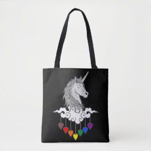 Majestic Unicorn Illustration Art Tote Bag