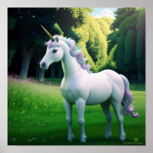 Majestic Unicorn Poster