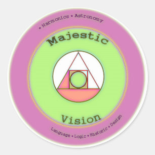 Majestic Vision Round Sticker