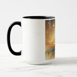 "Majestic Watercolor of the Dark-Skinned King" Mug