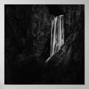 Majestic waterfall Boka in Slovenia Poster