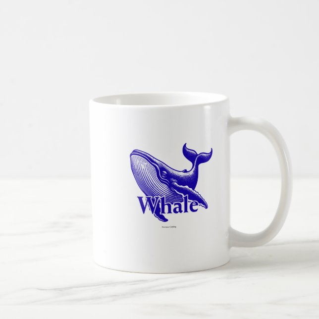 Majestic Whale Coffee Mug – Ocean Spirit Art for S (Right)