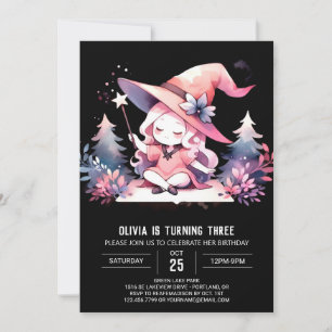 Majestic Whimsical Wizard Birthday Invitation