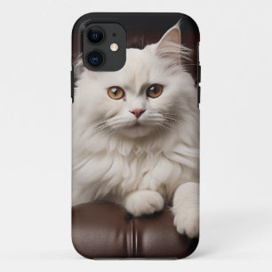 Majestic white cat Case-Mate iPhone case